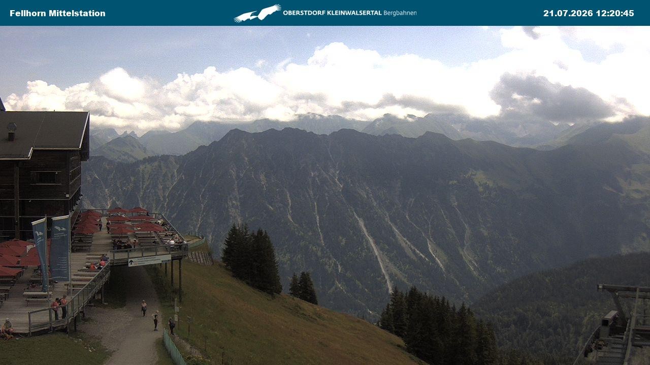 Archiv Foto Webcam Mittelstation am Fellhorn