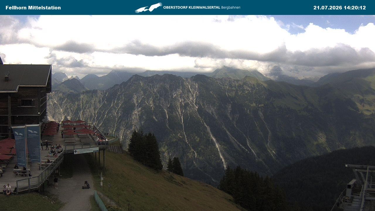 Archiv Foto Webcam Mittelstation am Fellhorn