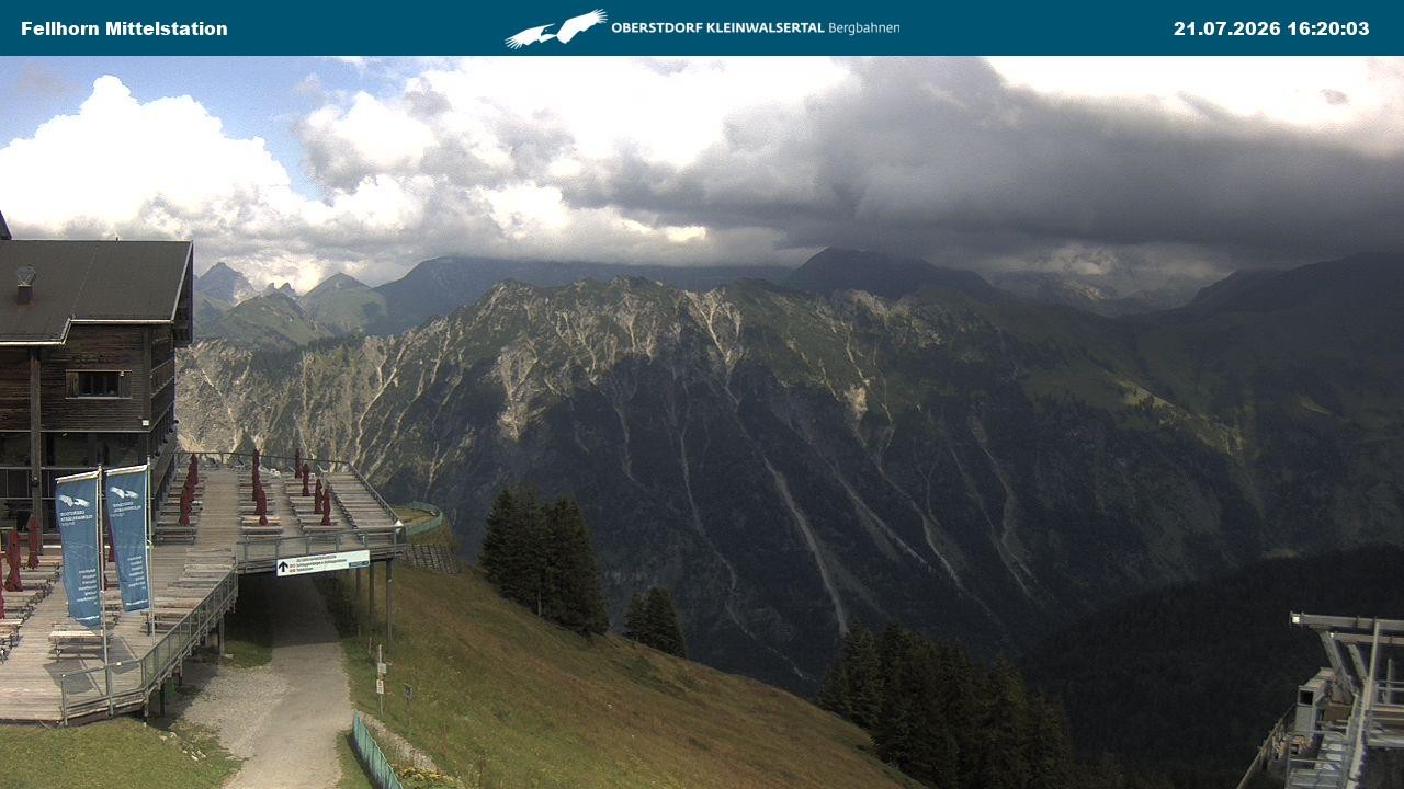 Archiv Foto Webcam Mittelstation am Fellhorn