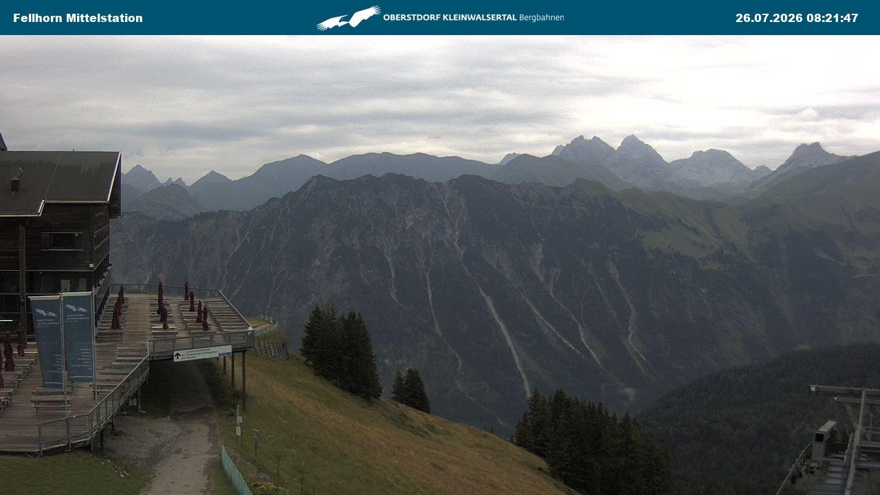 Archiv Foto Webcam Mittelstation am Fellhorn