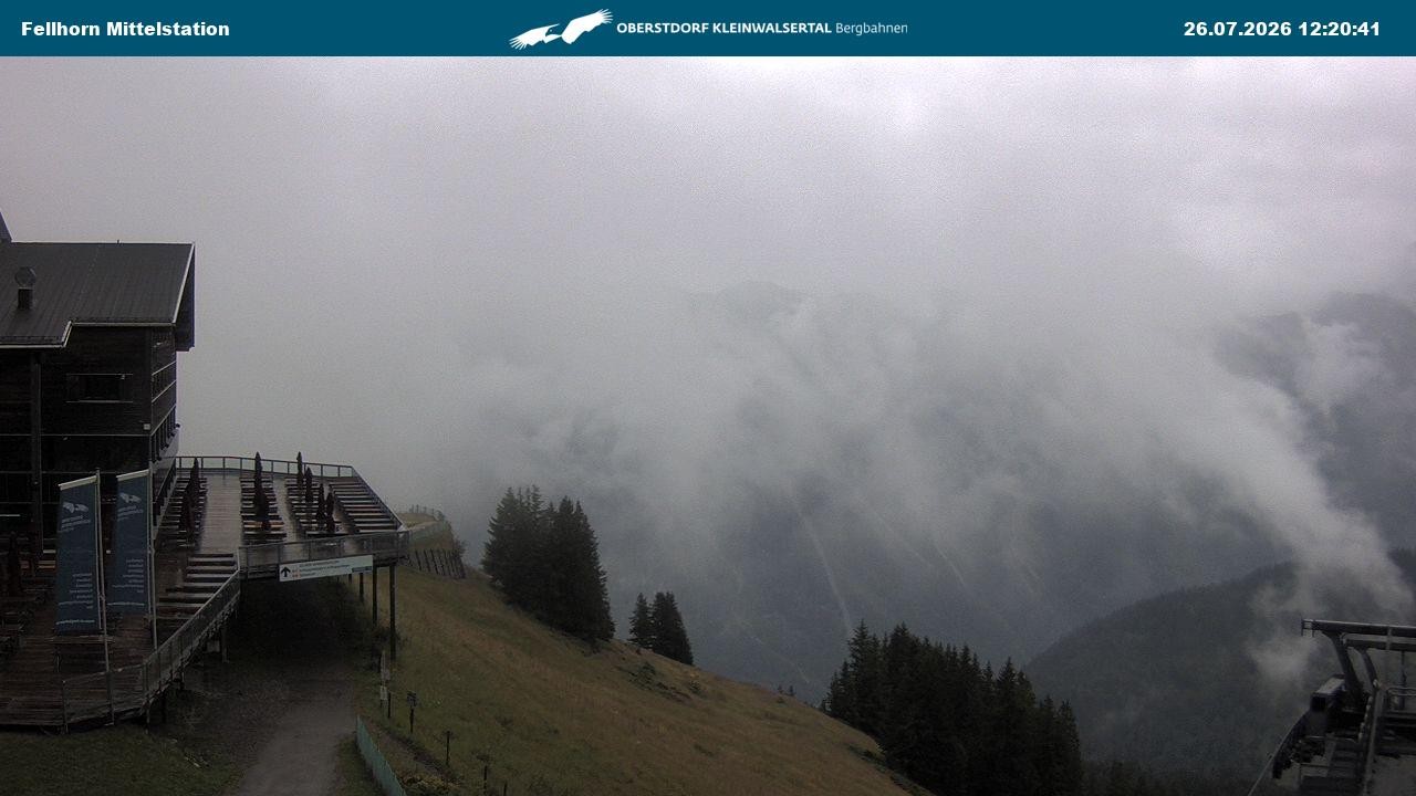 Archiv Foto Webcam Mittelstation am Fellhorn