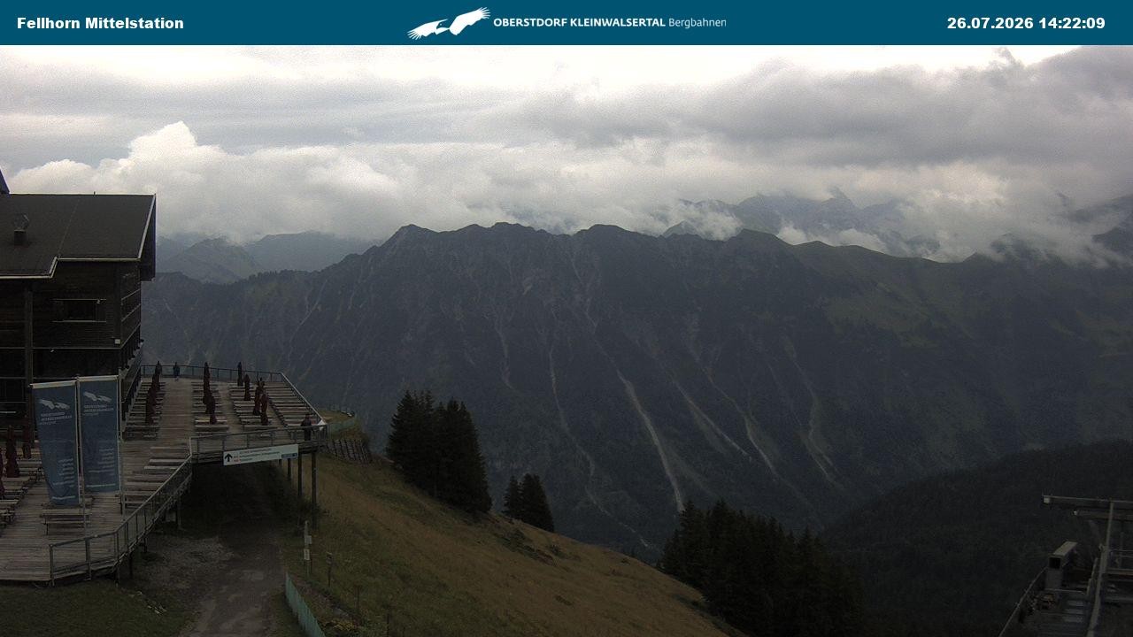 Archiv Foto Webcam Mittelstation am Fellhorn