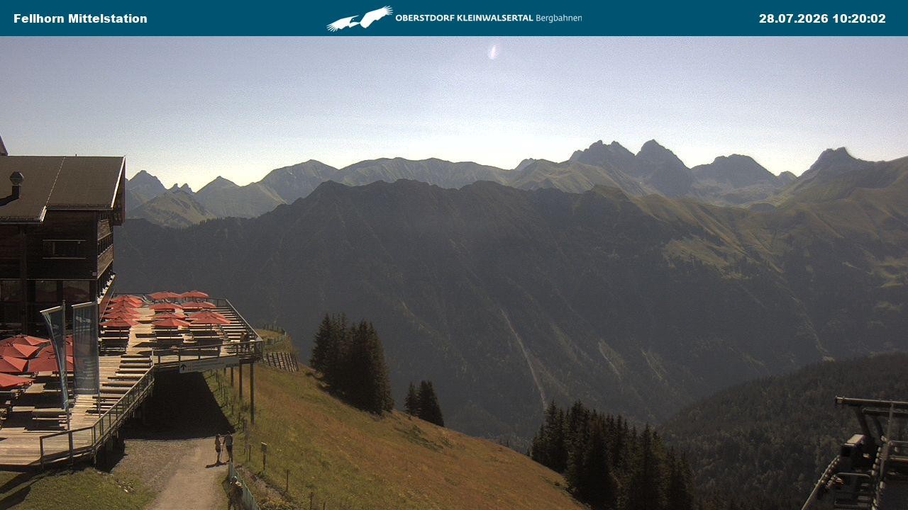 Archiv Foto Webcam Mittelstation am Fellhorn