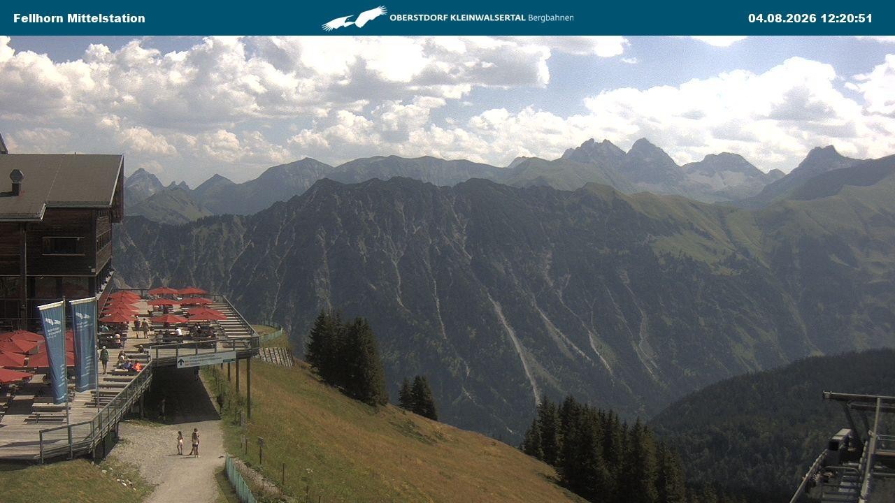 Archiv Foto Webcam Mittelstation am Fellhorn
