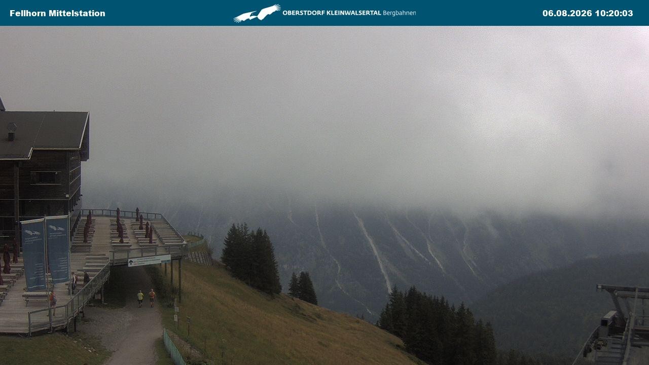 Archiv Foto Webcam Mittelstation am Fellhorn