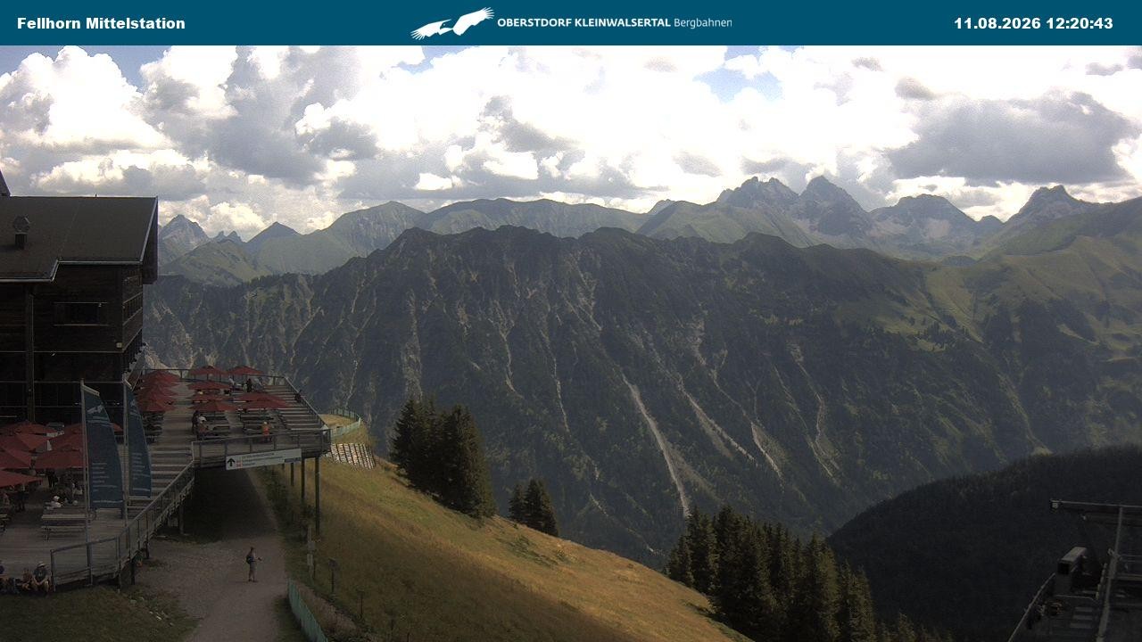 Archiv Foto Webcam Mittelstation am Fellhorn