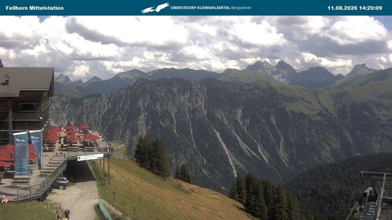 Archiv Foto Webcam Mittelstation am Fellhorn