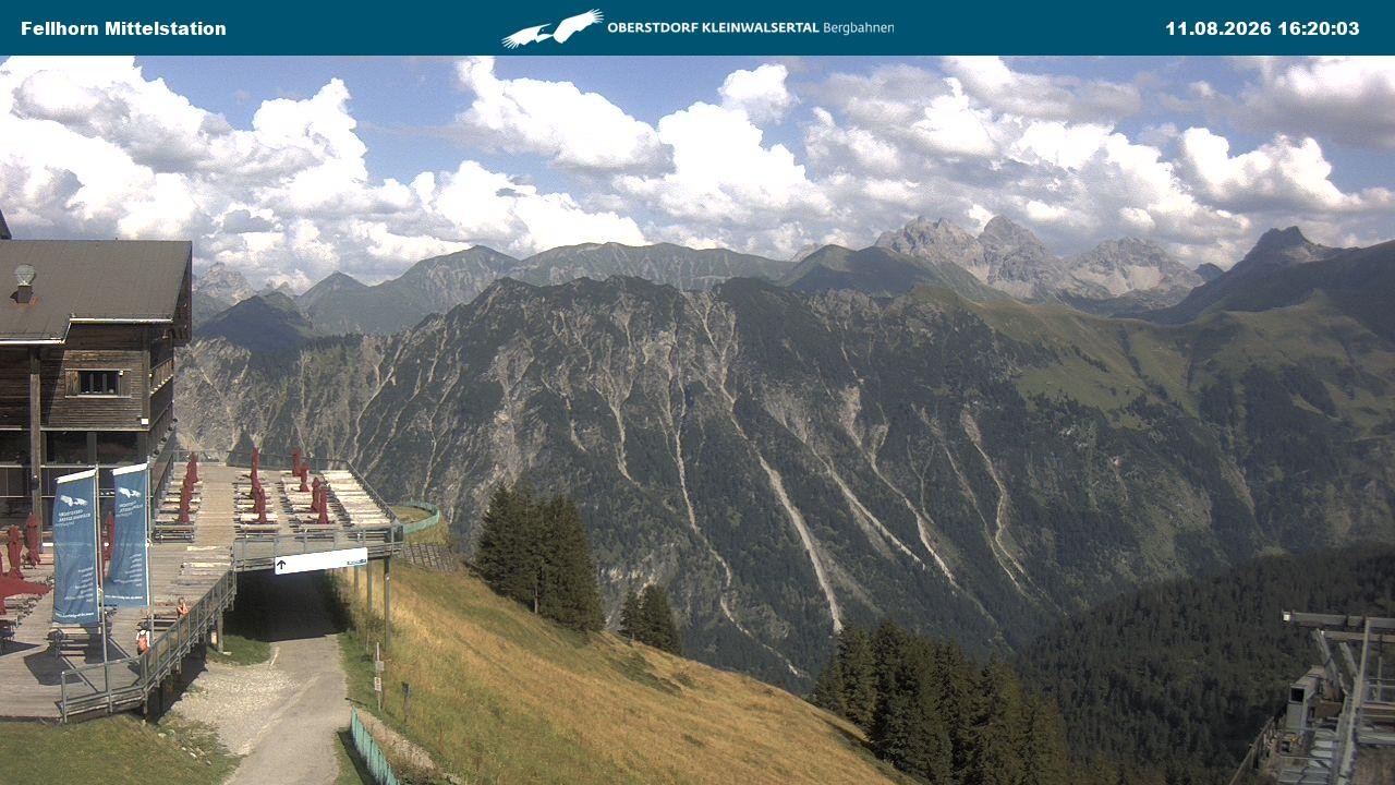 Archiv Foto Webcam Mittelstation am Fellhorn