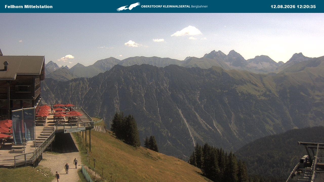 Archiv Foto Webcam Mittelstation am Fellhorn