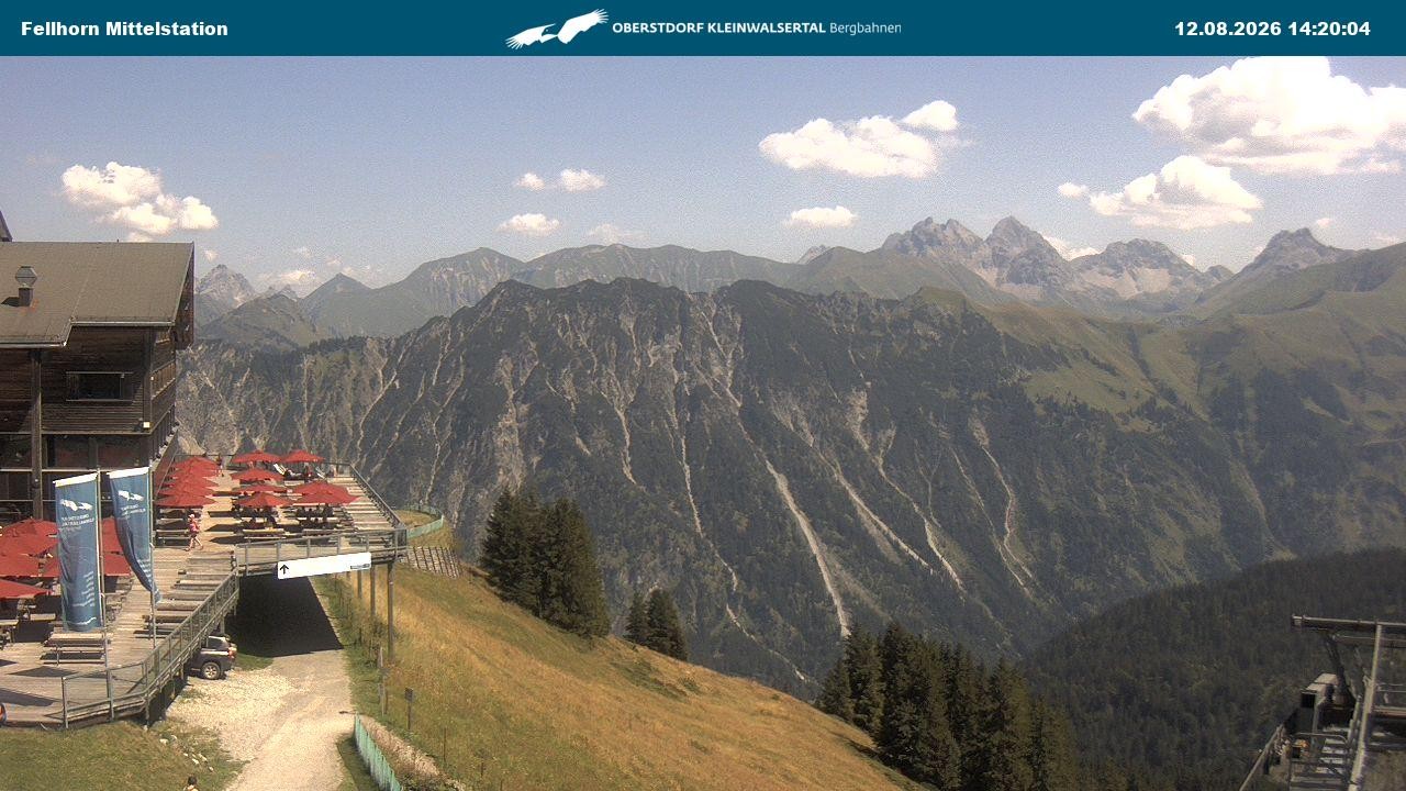 Archiv Foto Webcam Mittelstation am Fellhorn