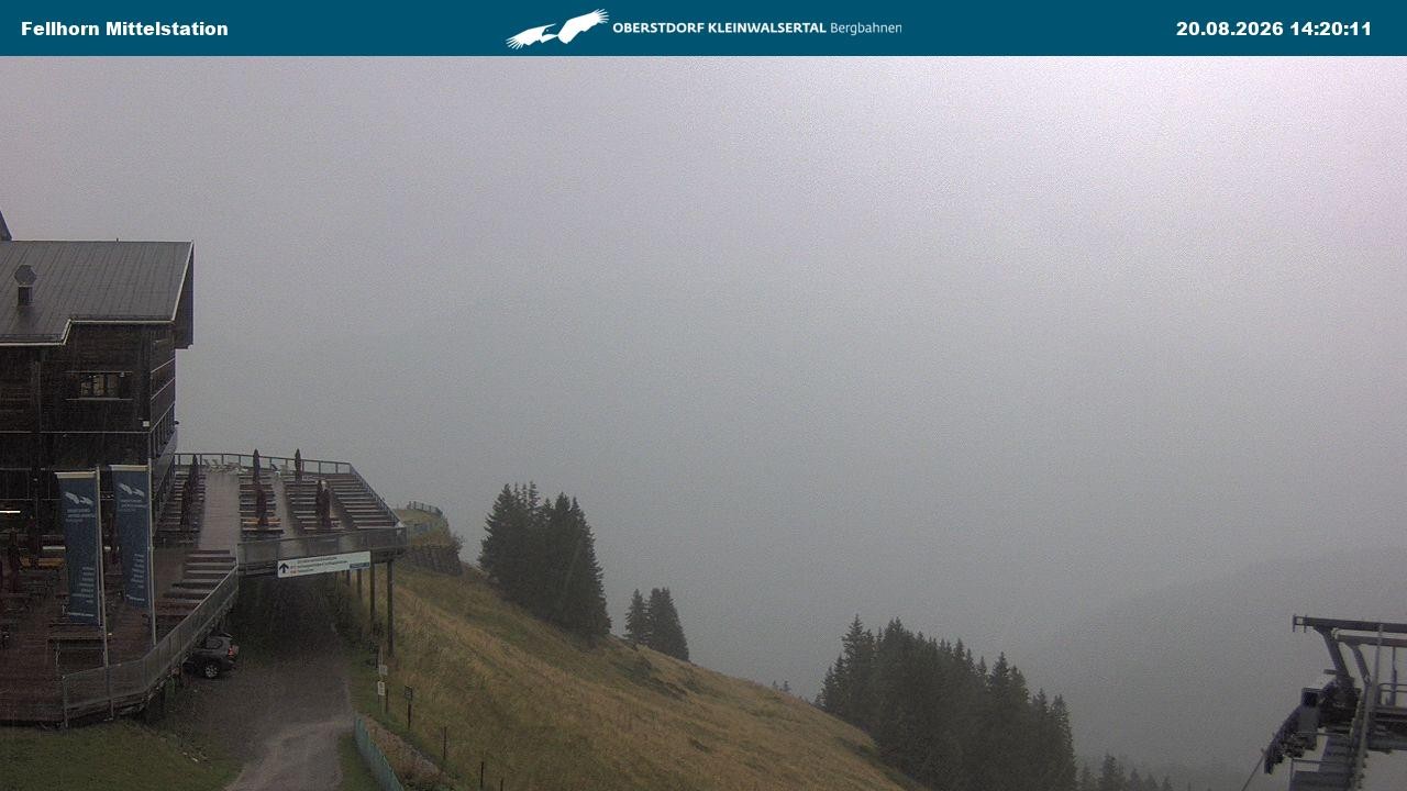 Archiv Foto Webcam Mittelstation am Fellhorn