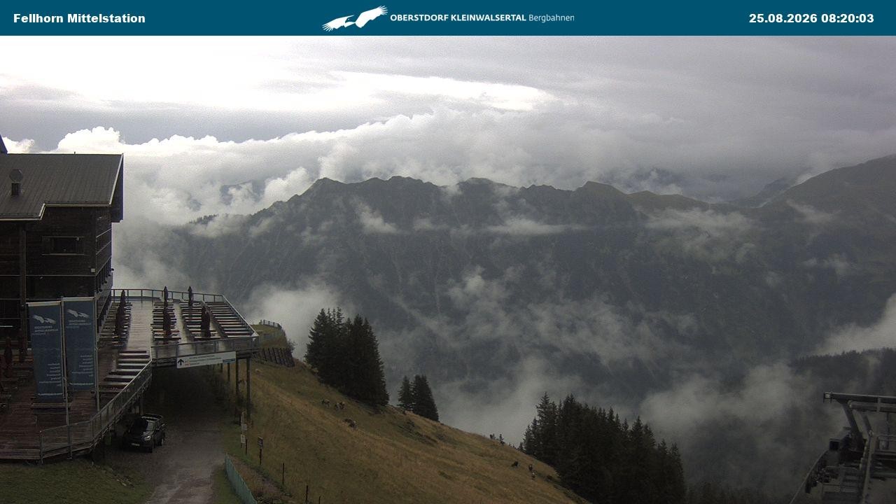 Archiv Foto Webcam Mittelstation am Fellhorn