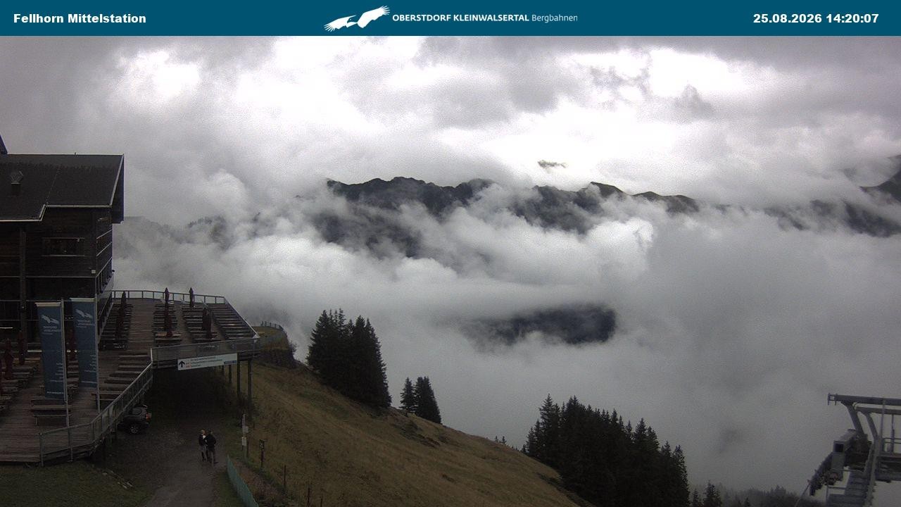 Archiv Foto Webcam Mittelstation am Fellhorn