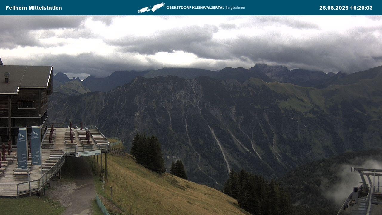 Archiv Foto Webcam Mittelstation am Fellhorn