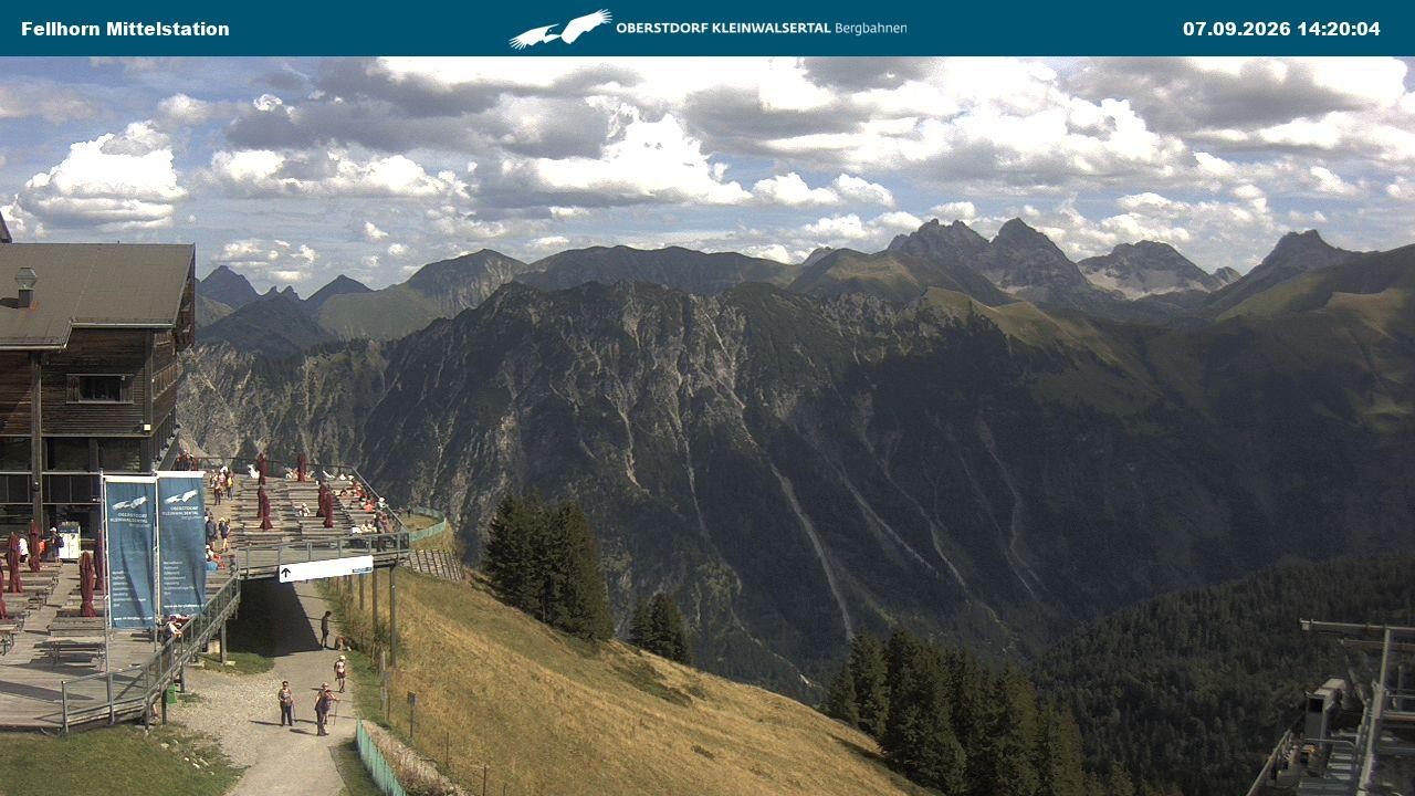 Archiv Foto Webcam Mittelstation am Fellhorn