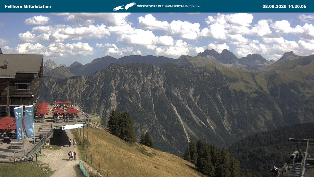 Archiv Foto Webcam Mittelstation am Fellhorn