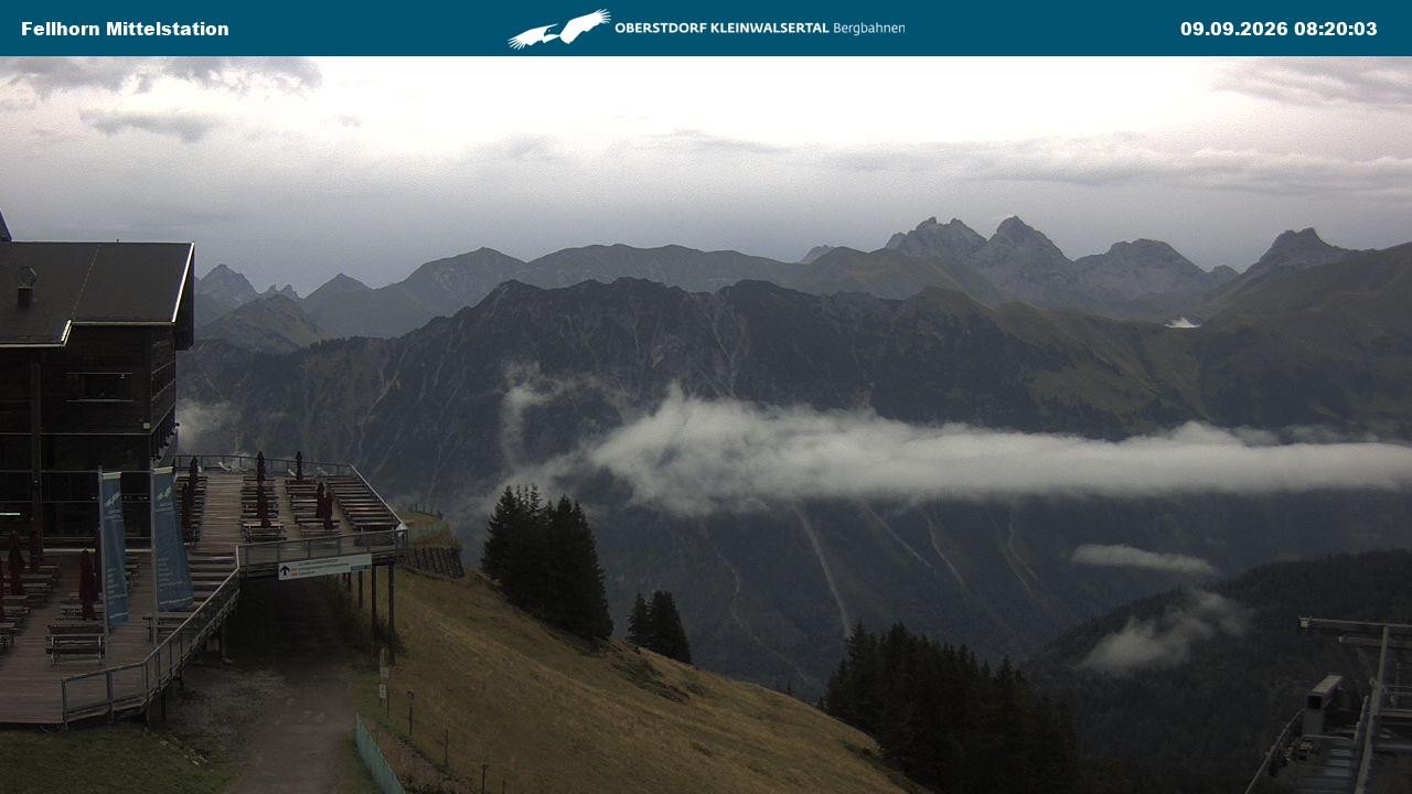 Archiv Foto Webcam Mittelstation am Fellhorn