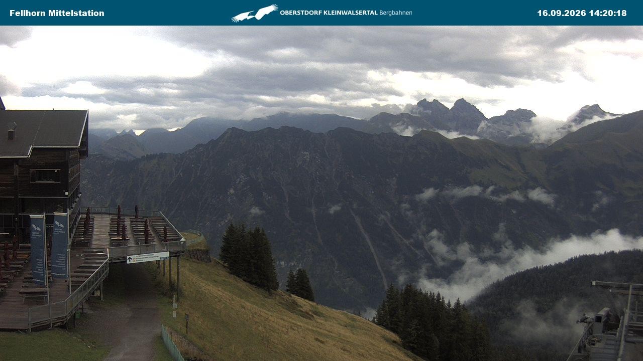 Archiv Foto Webcam Mittelstation am Fellhorn