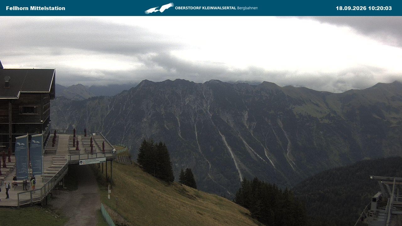 Archiv Foto Webcam Mittelstation am Fellhorn
