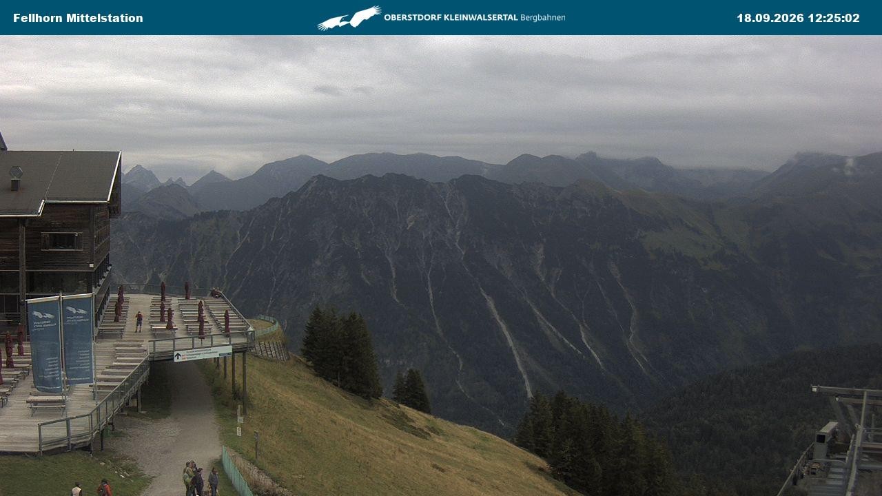 Archiv Foto Webcam Mittelstation am Fellhorn