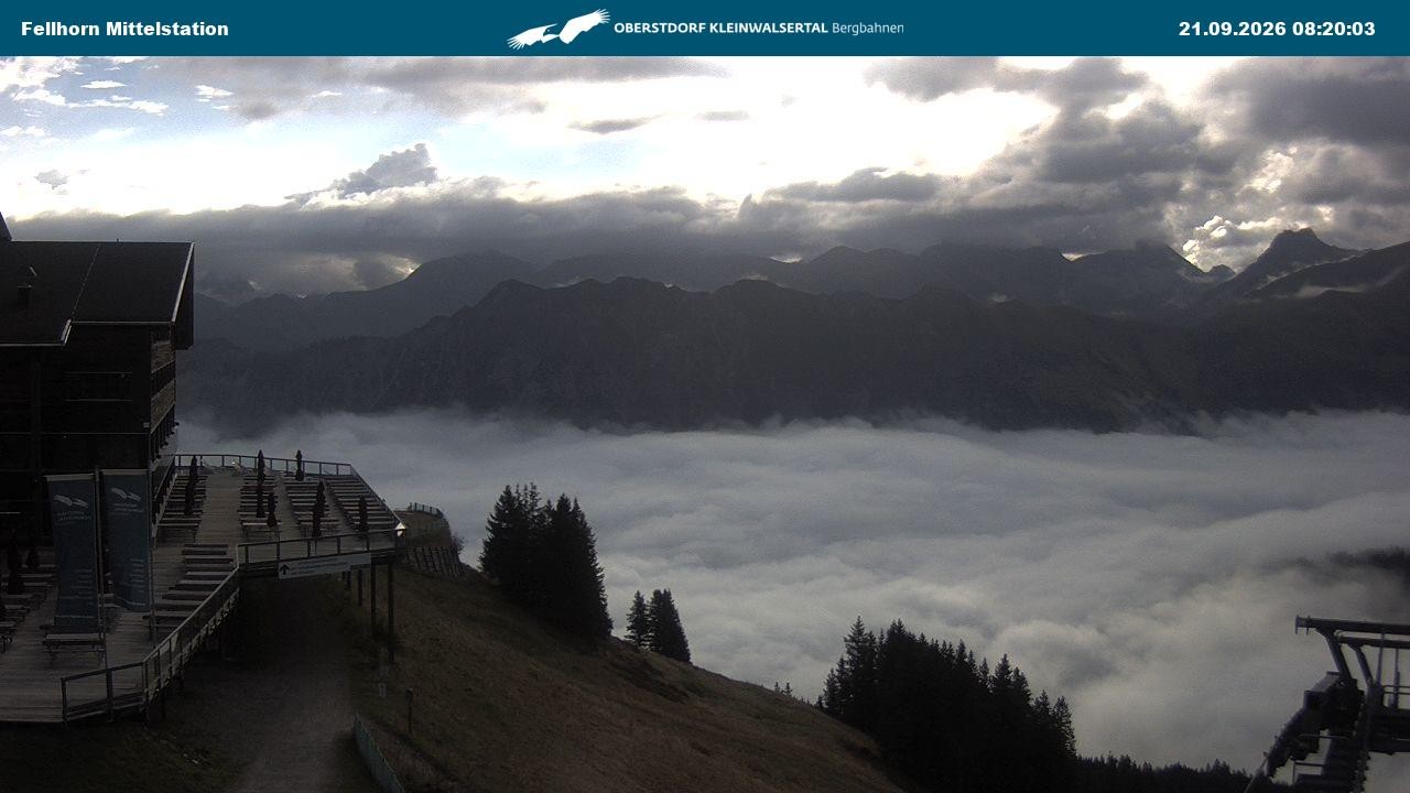 Archiv Foto Webcam Mittelstation am Fellhorn