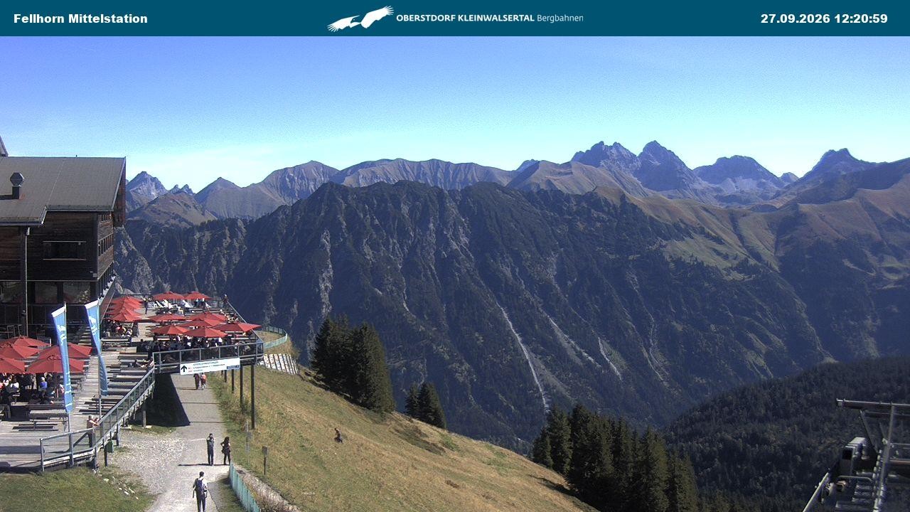 Archiv Foto Webcam Mittelstation am Fellhorn