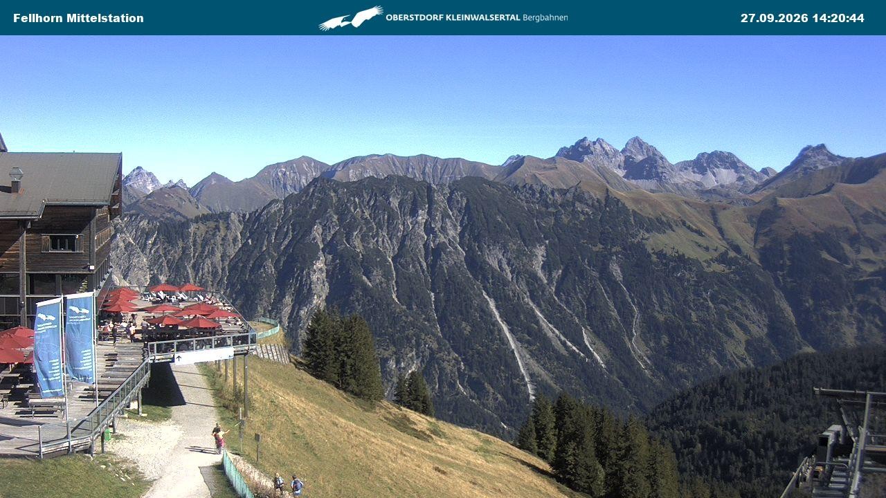 Archiv Foto Webcam Mittelstation am Fellhorn