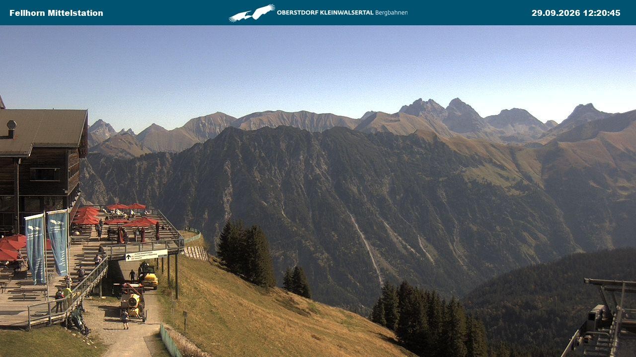Archiv Foto Webcam Mittelstation am Fellhorn