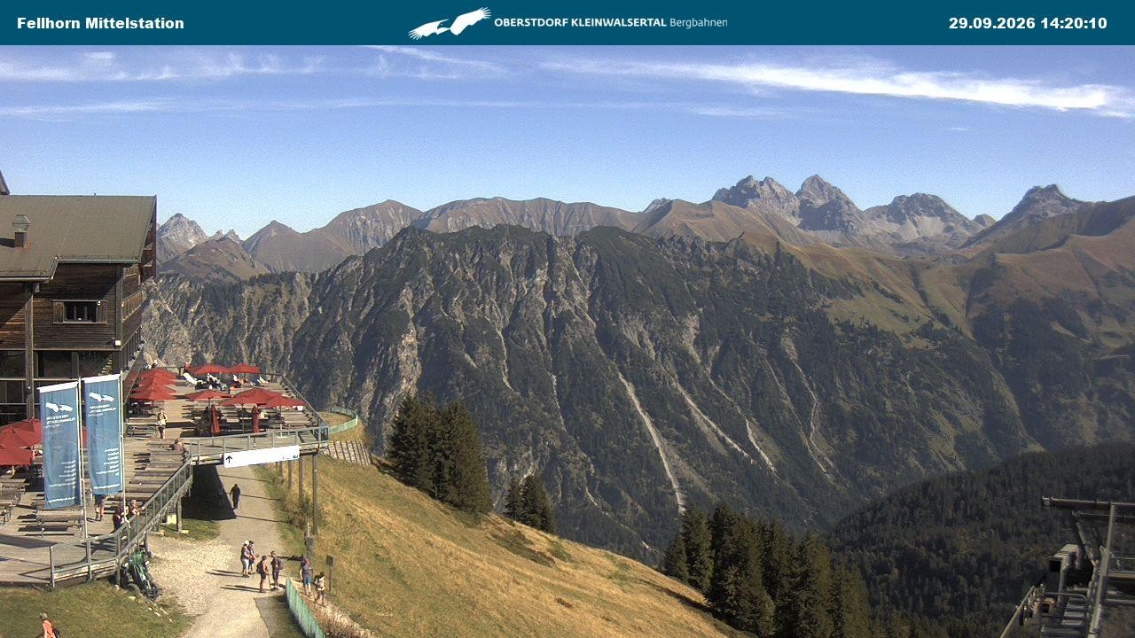 Archiv Foto Webcam Mittelstation am Fellhorn