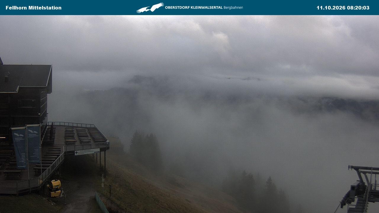 Archiv Foto Webcam Mittelstation am Fellhorn