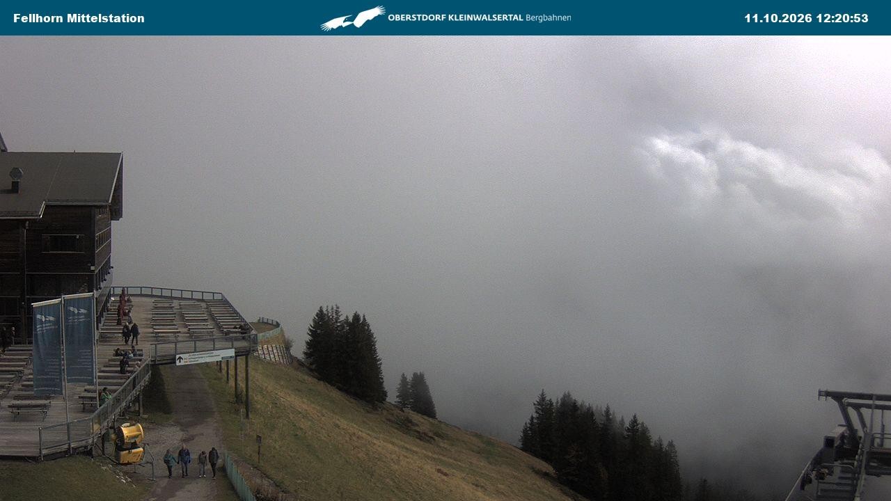 Archiv Foto Webcam Mittelstation am Fellhorn