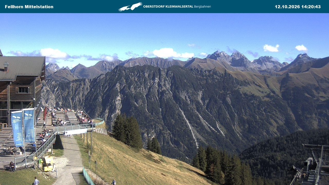Archiv Foto Webcam Mittelstation am Fellhorn