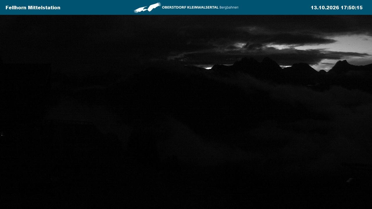Archived image Webcam Mid-mountain station at Fellhorn