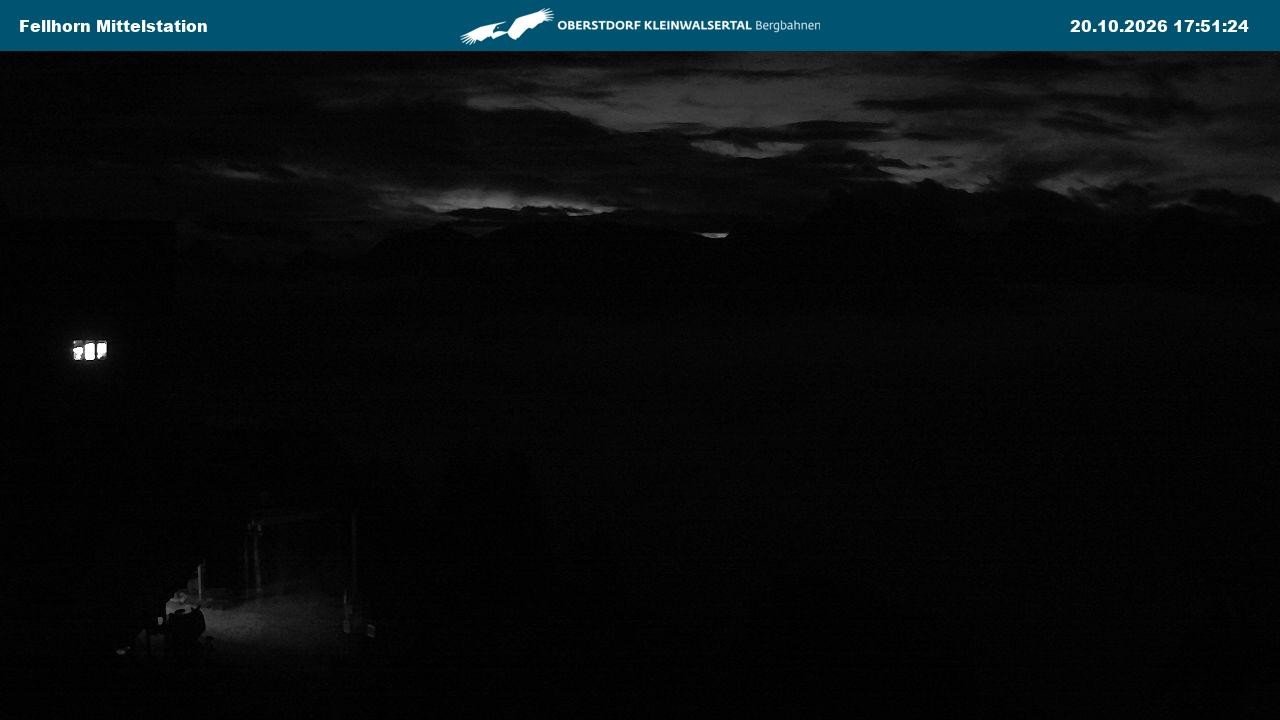 Archived image Webcam Mid-mountain station at Fellhorn