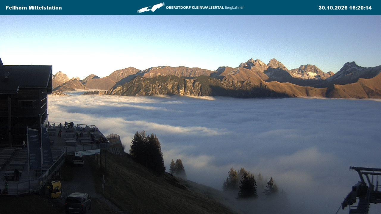 Archiv Foto Webcam Mittelstation am Fellhorn