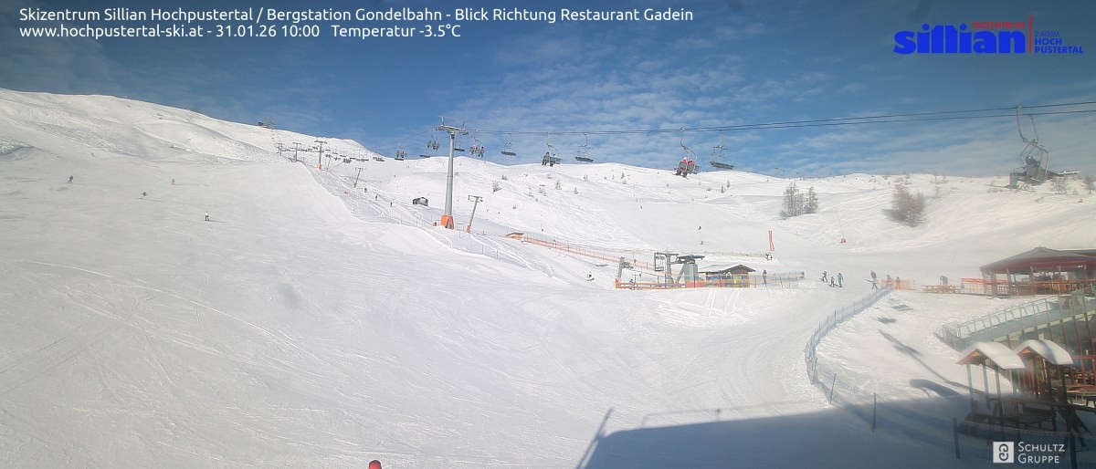 Archiv Foto Webcam Bergstation Gondelbahn in Sillian