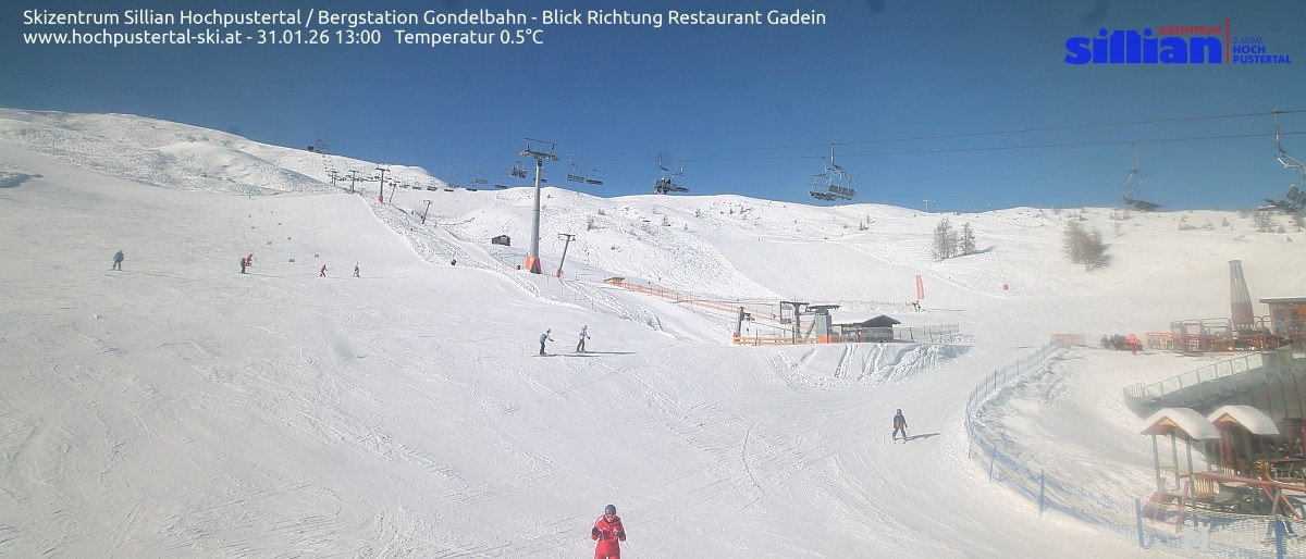 Archiv Foto Webcam Bergstation Gondelbahn in Sillian