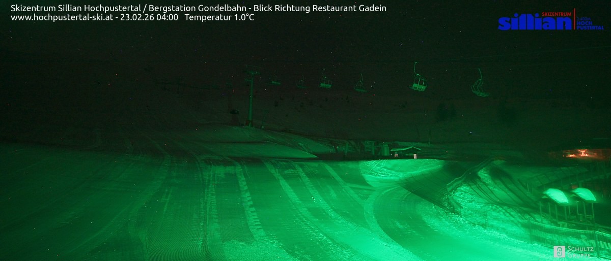 Archiv Foto Webcam Bergstation Gondelbahn in Sillian