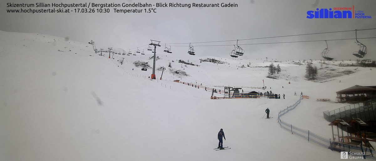 Archiv Foto Webcam Bergstation Gondelbahn in Sillian