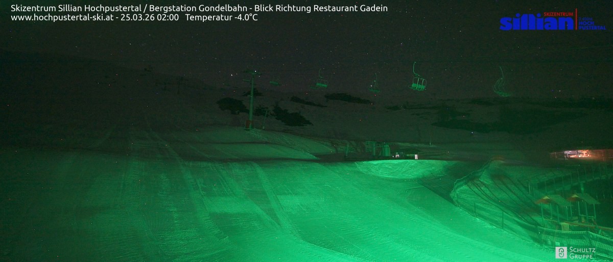 Archiv Foto Webcam Bergstation Gondelbahn in Sillian