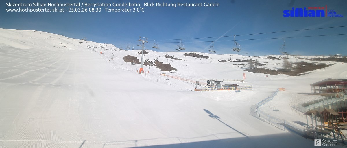 Archiv Foto Webcam Bergstation Gondelbahn in Sillian