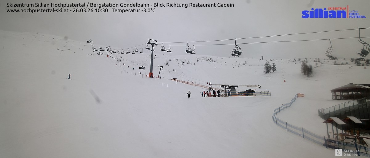 Archiv Foto Webcam Bergstation Gondelbahn in Sillian