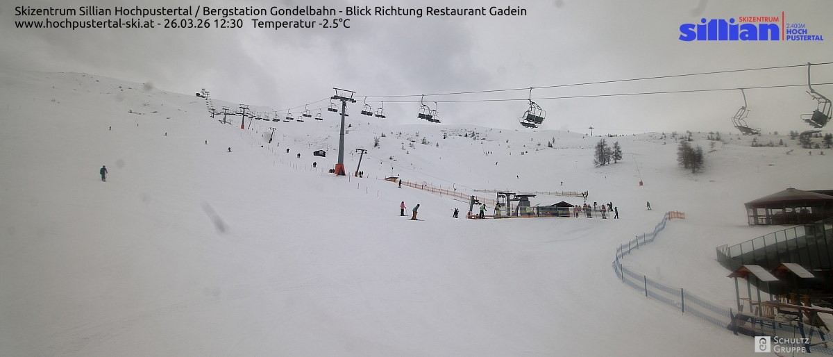 Archiv Foto Webcam Bergstation Gondelbahn in Sillian