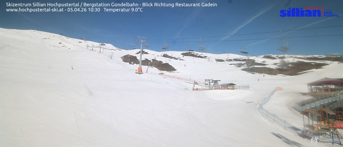 Archiv Foto Webcam Bergstation Gondelbahn in Sillian