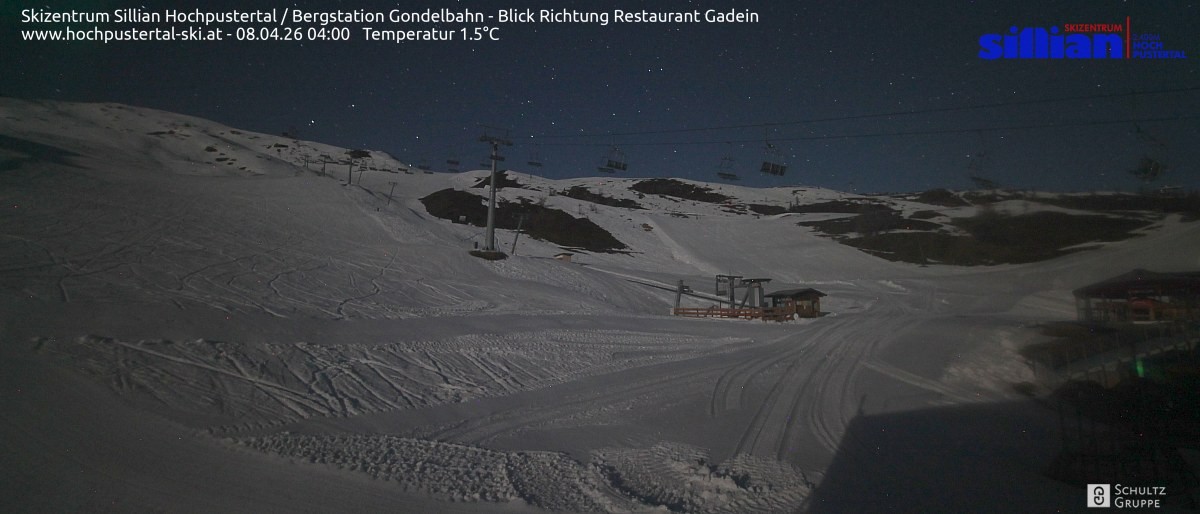 Archiv Foto Webcam Bergstation Gondelbahn in Sillian
