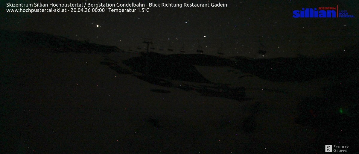 Archiv Foto Webcam Bergstation Gondelbahn in Sillian