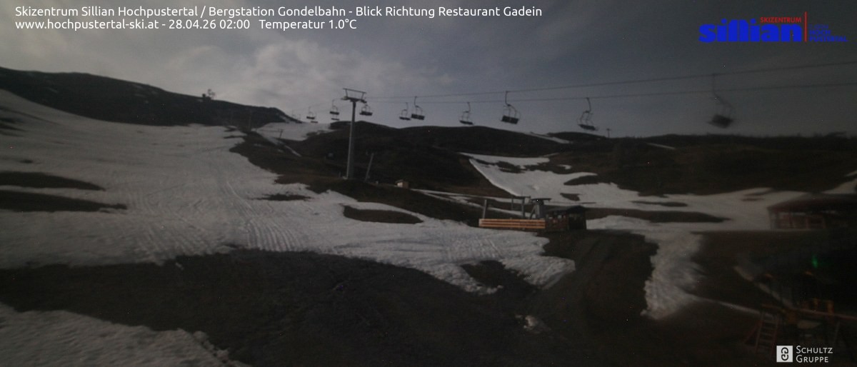 Archiv Foto Webcam Bergstation Gondelbahn in Sillian