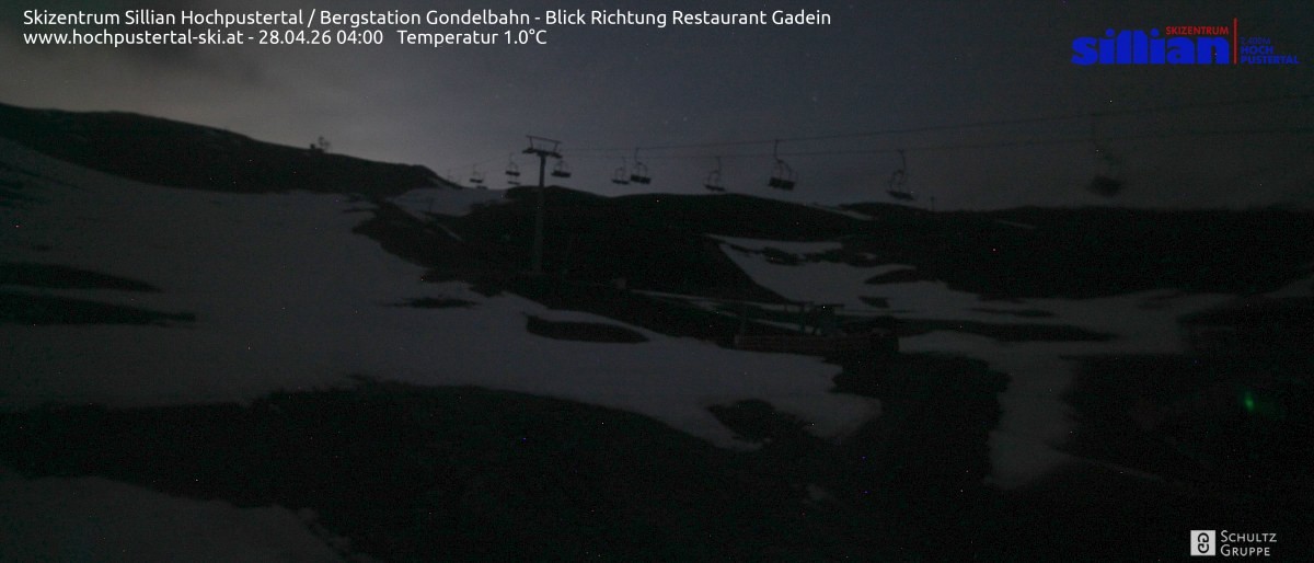 Archiv Foto Webcam Bergstation Gondelbahn in Sillian