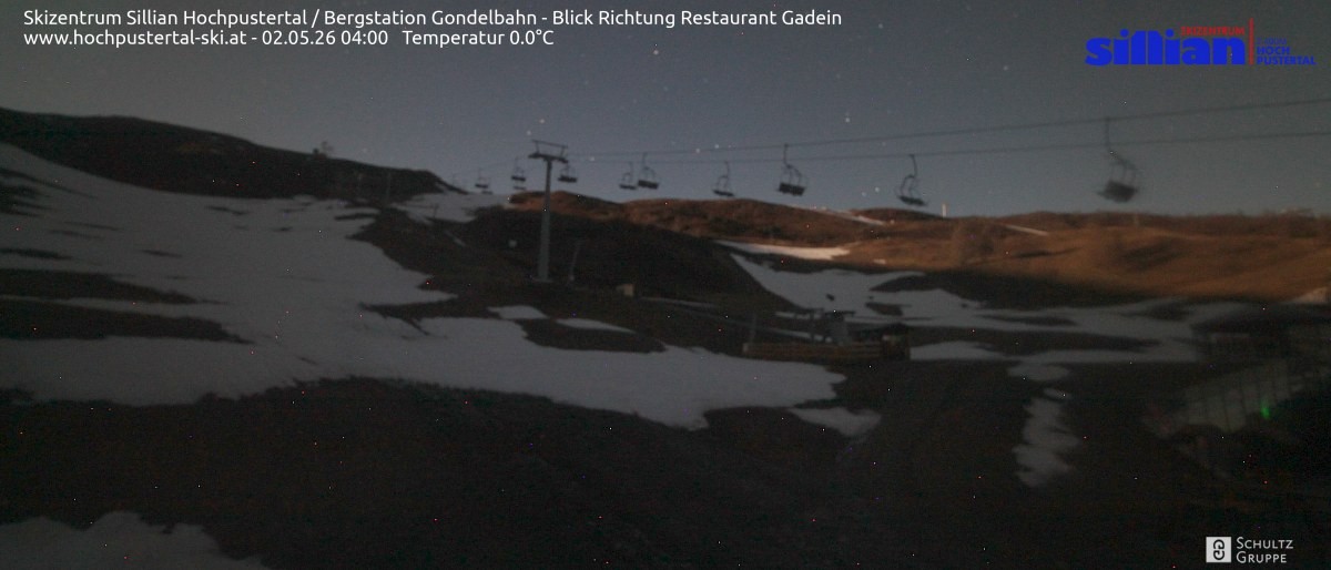 Archiv Foto Webcam Bergstation Gondelbahn in Sillian