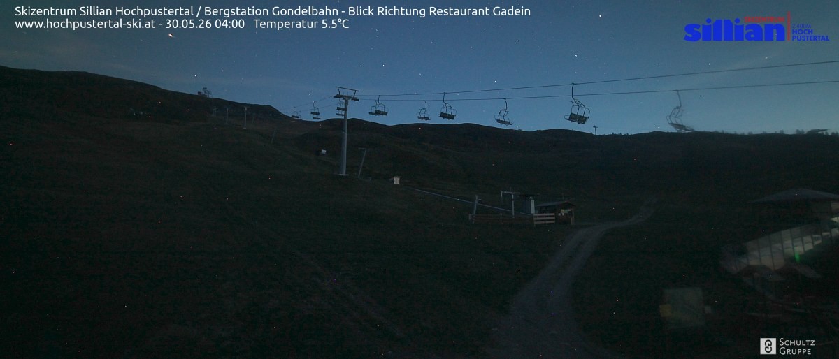 Archiv Foto Webcam Bergstation Gondelbahn in Sillian